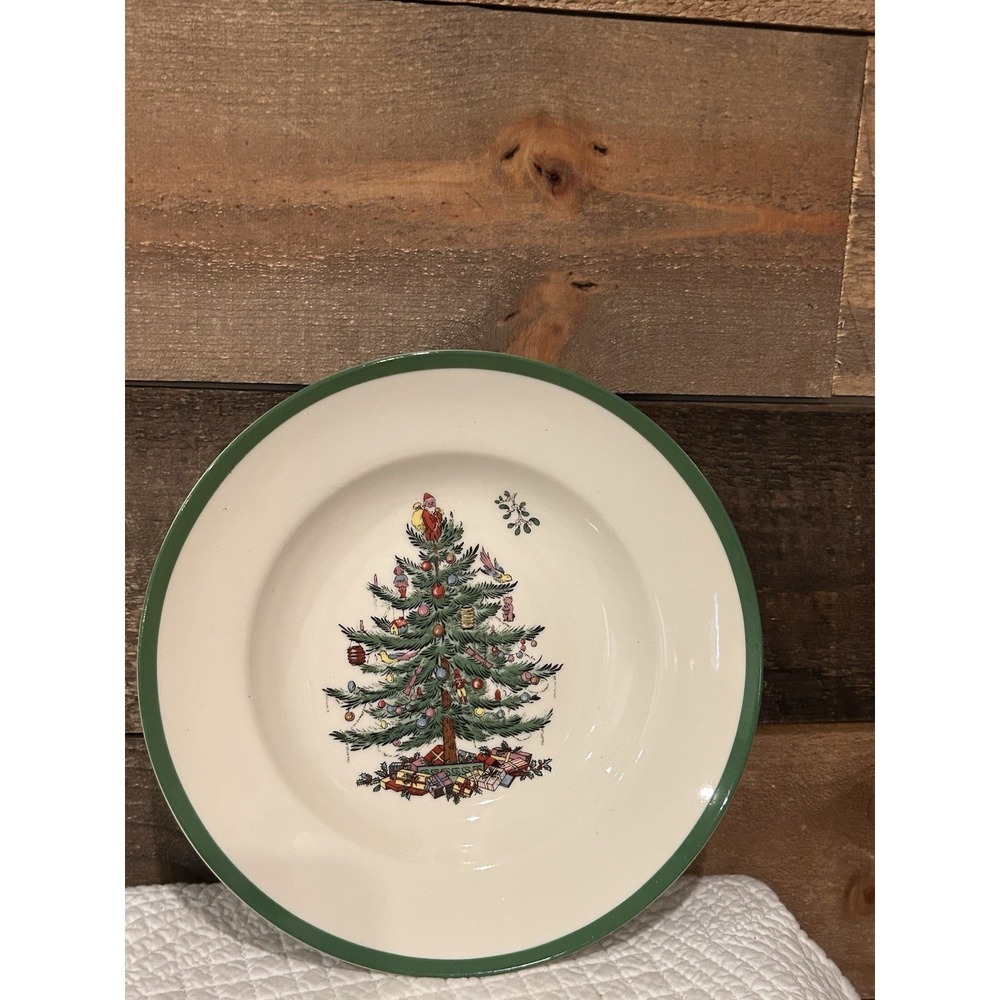 Spode Christmas Tree  8"‎ Salad Plate Holiday Christmas NEW